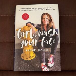 Girl, Wash Your Face by Rachel Hollis - Paperback Book (White, Yellow, Red)